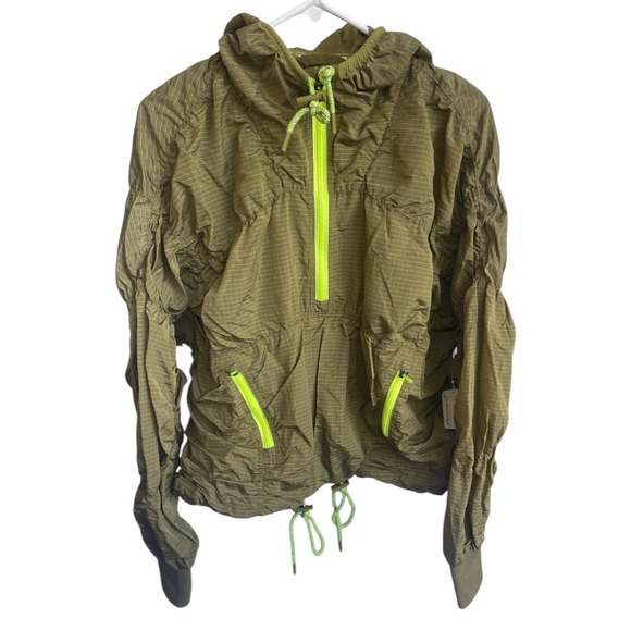 NWT Free People FP Movement Light Packer Hike Pullover Jacket Martini Green XS - Picture 4 of 13